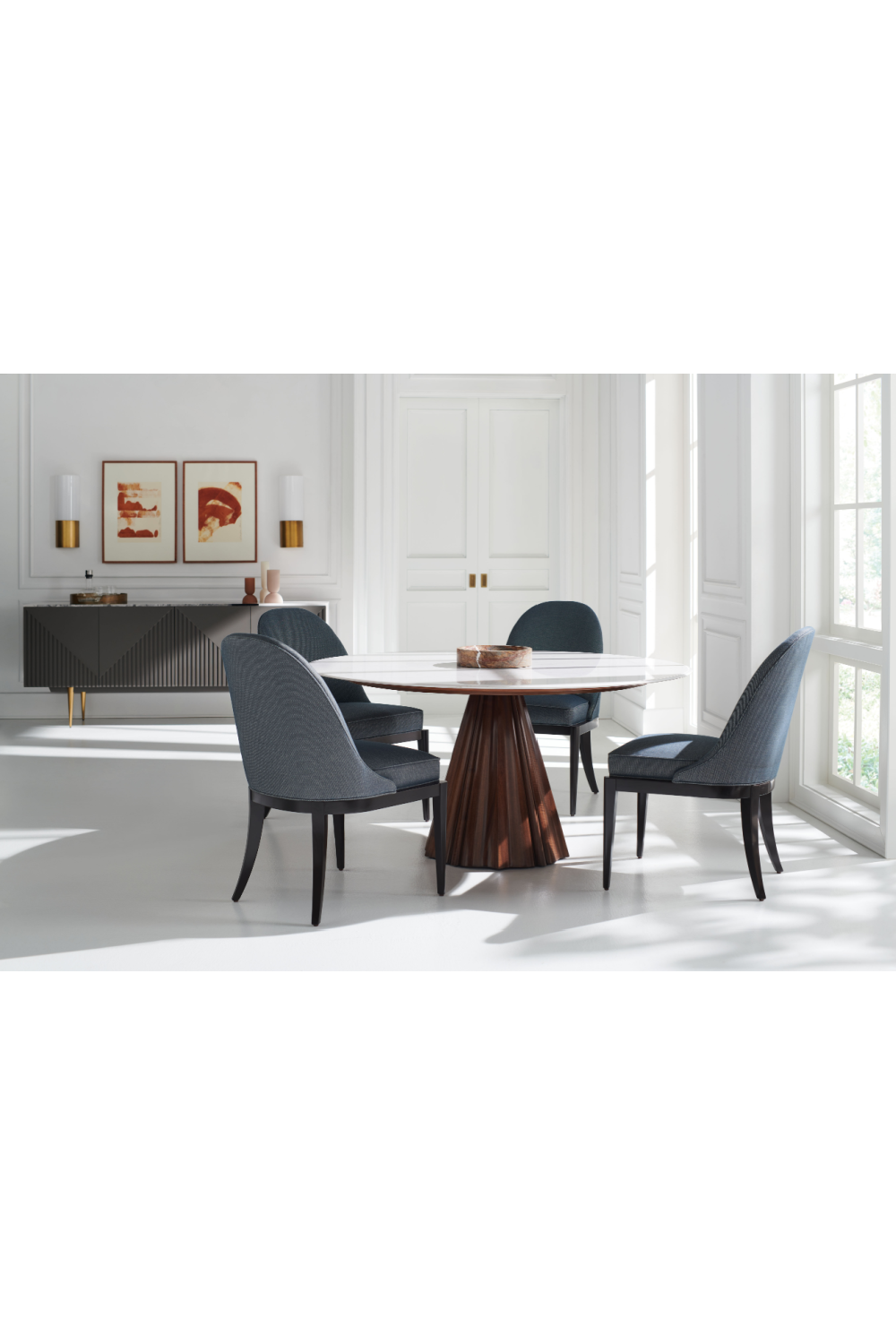 White Marble Dining Table | Caracole All Natural | Caracole.eu.com