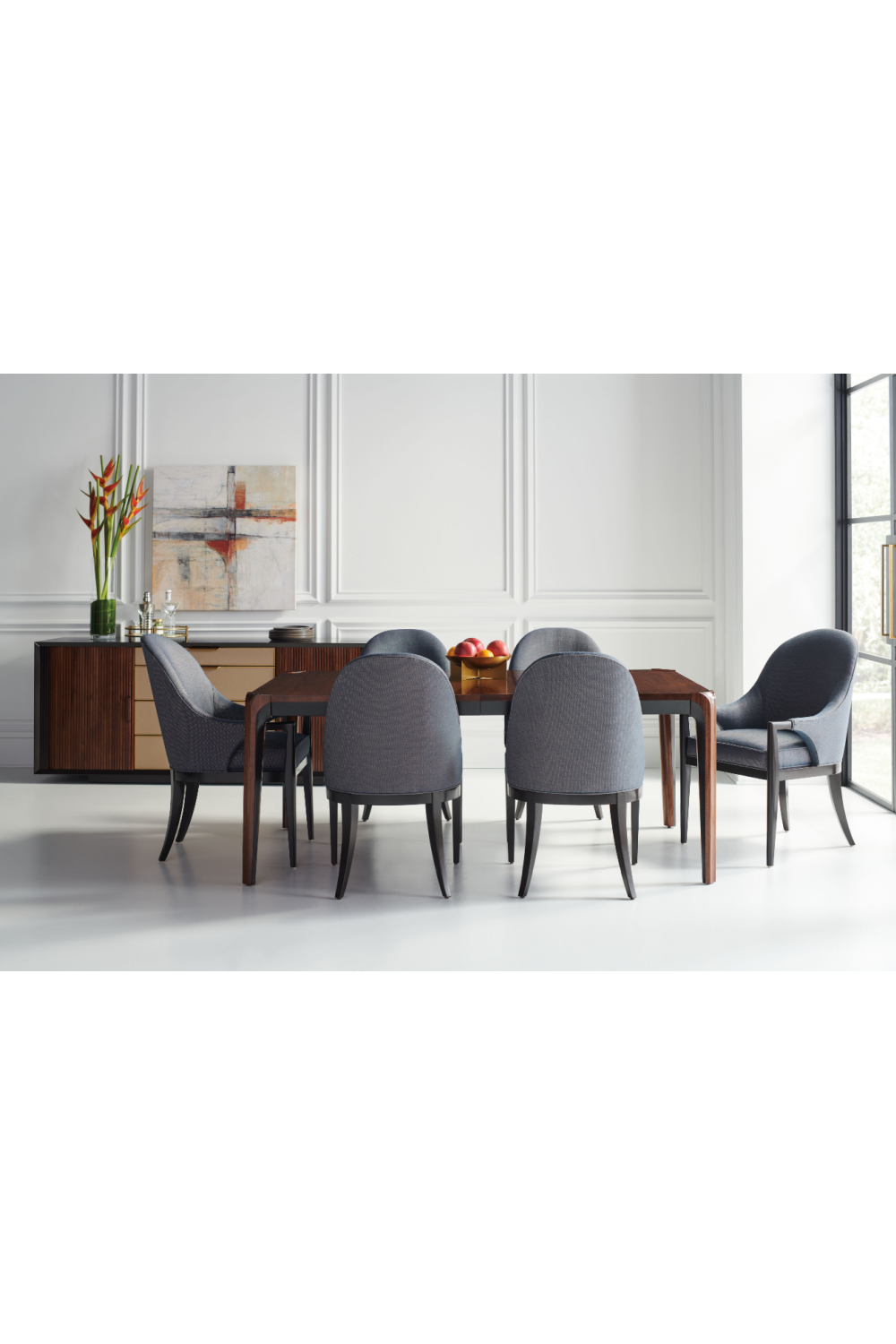 Dark Brown Walnut Dining Table | Caracole Room For More | Caracole.eu.com