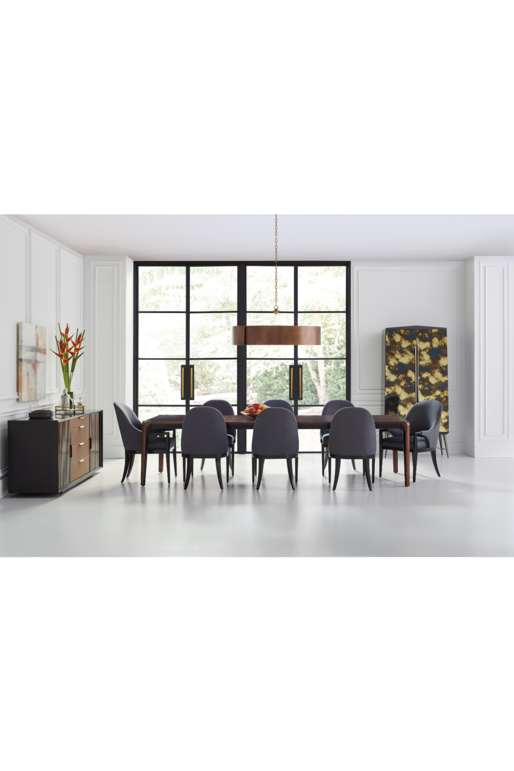 Dark Brown Walnut Dining Table | Caracole Room For More | Caracole.eu.com