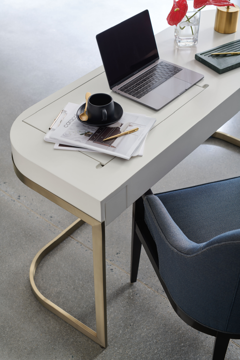 Blue Modern Dining Chair | Caracole Natural Choice | Caracole.eu.com