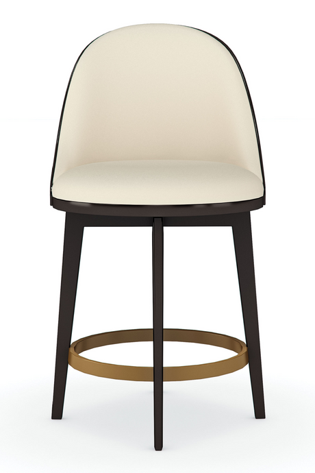 Vegan Leather Counter Stool | Caracole Another Round | Caracole.eu.com