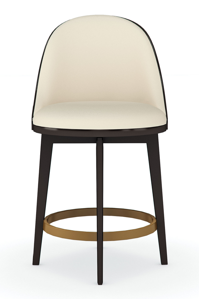 Vegan Leather Counter Stool | Caracole Another Round | Caracole.eu.com