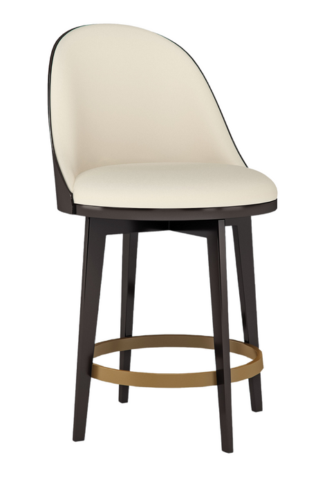 Vegan Leather Counter Stool | Caracole Another Round | Caracole.eu.com