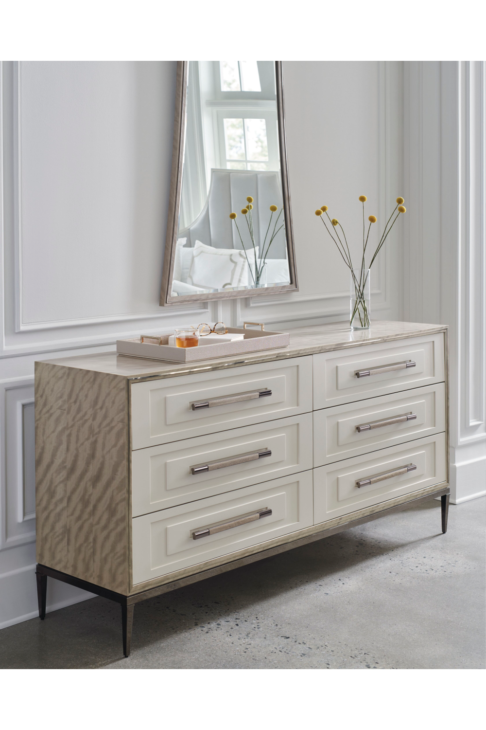 White Ceramic Dresser | Caracole Impressive | Caracole.eu.com