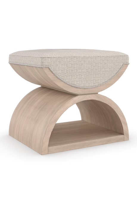 Wooden Crescent Ottoman | Caracole Open Enrollment | Caracole.eu.com