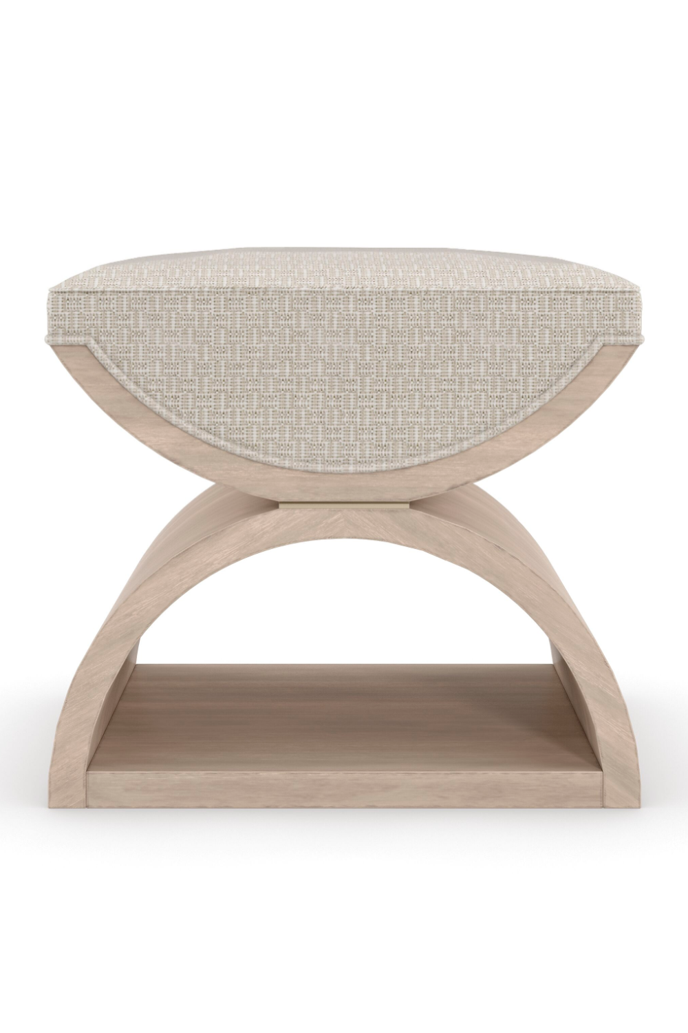 Wooden Crescent Ottoman | Caracole Open Enrollment | Caracole.eu.com