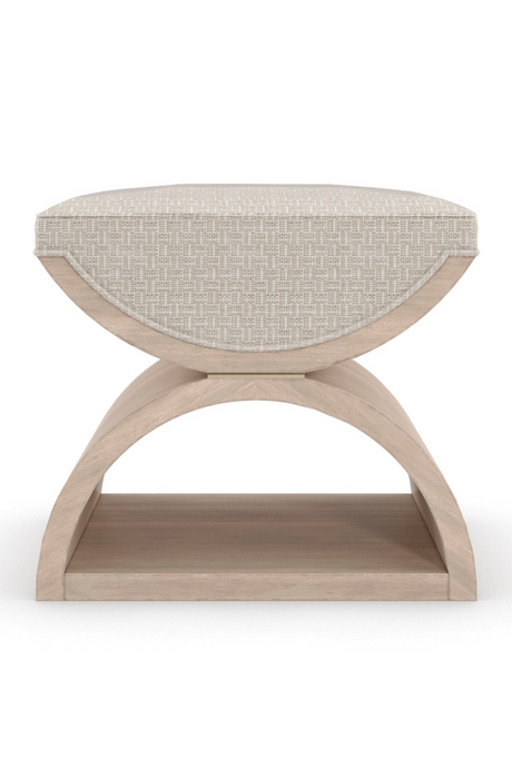 Wooden Crescent Ottoman | Caracole Open Enrollment | Caracole.eu.com