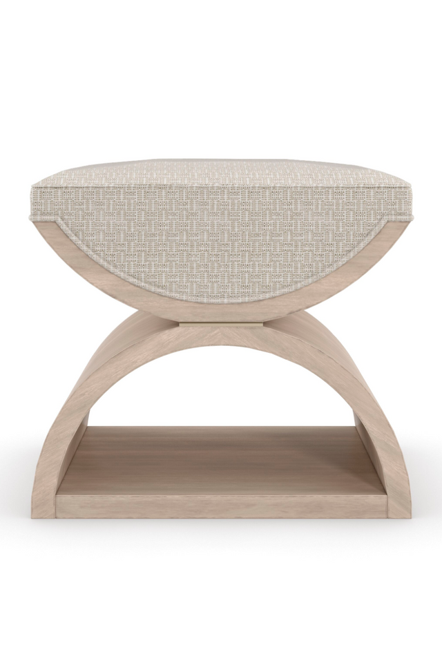 Wooden Crescent Ottoman | Caracole Open Enrollment | Caracole.eu.com