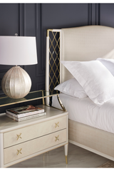 Beige Metal Trellis Bed | Caracole Star Of The Night | Caracole.eu.com