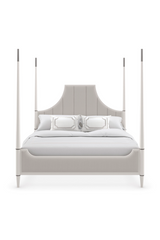 White Channel Tufted Queen Bed | Caracole To Post Or Not To Post | Caracole.eu.com