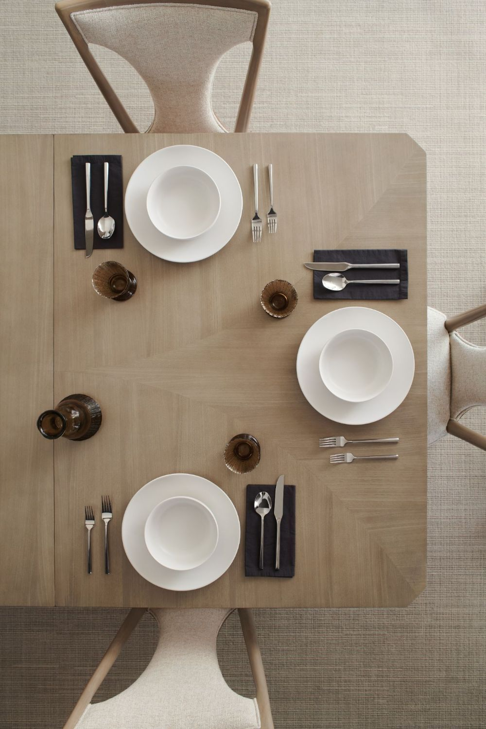 Beige Extendable Dining Table | Caracole Here to Accommodate | Woodfurniture.com