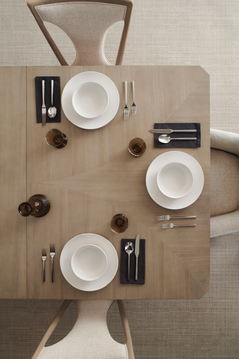 Beige Extendable Dining Table | Caracole Here to Accommodate | Caracole.eu.com