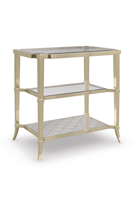 Gold Three-Tiered End Table | Caracole Third Times A Charm | Caracole.eu.com