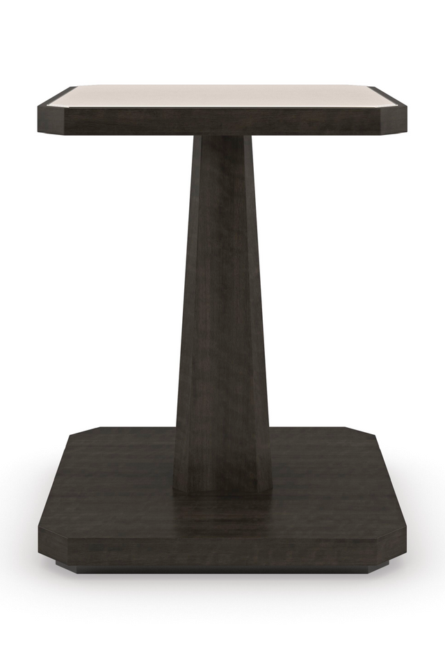 Cream Travertine End Table | Caracole Rock On | Caracole.eu.com