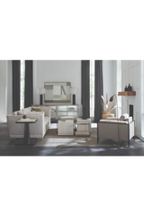 Cream Travertine End Table | Caracole Rock On | Caracole.eu.com