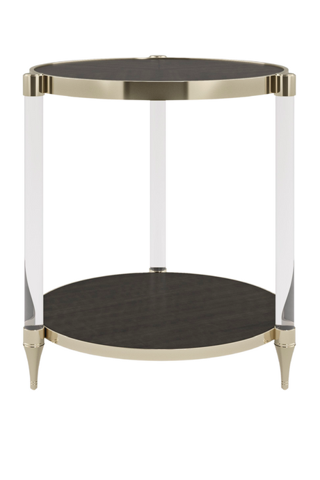 Acrylic Post Side Table | Caracole End Game | Caracole.eu.com