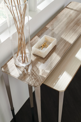 Silver Travertine Console Table | Caracole Perfect Together | Caracole.eu.com