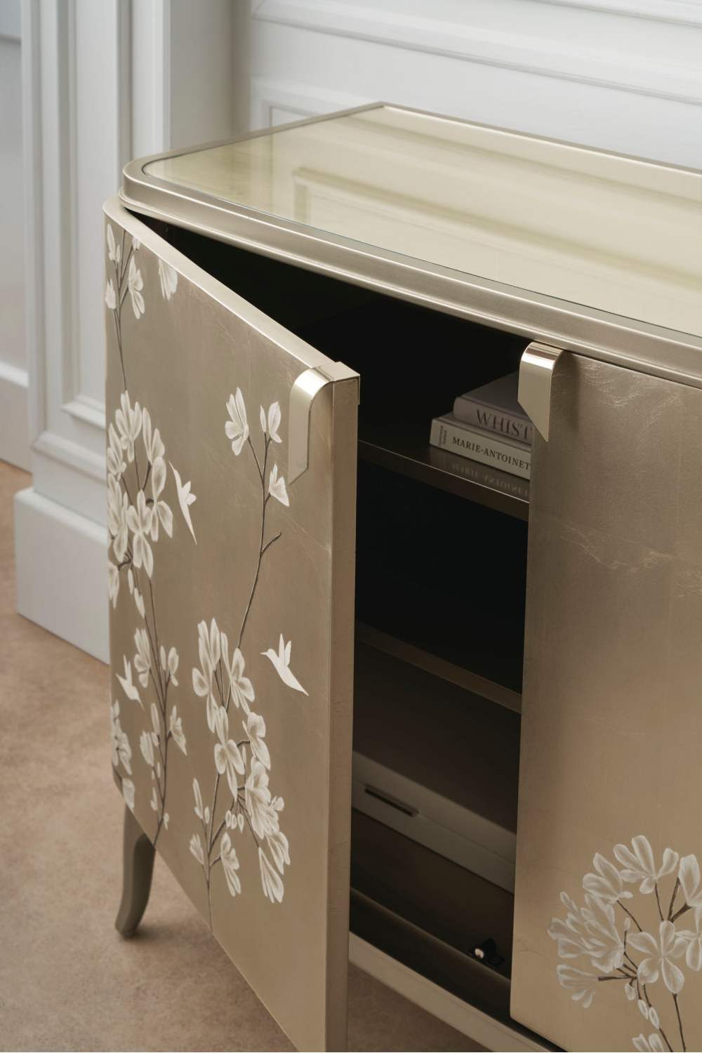 Floral Silkscreened Chest | Caracole Eden | Caracole.eu.com