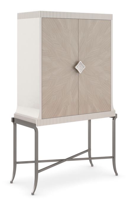 Rosette Patterned Bar Cabinet | Caracole High Expectations | Caracole.eu.com