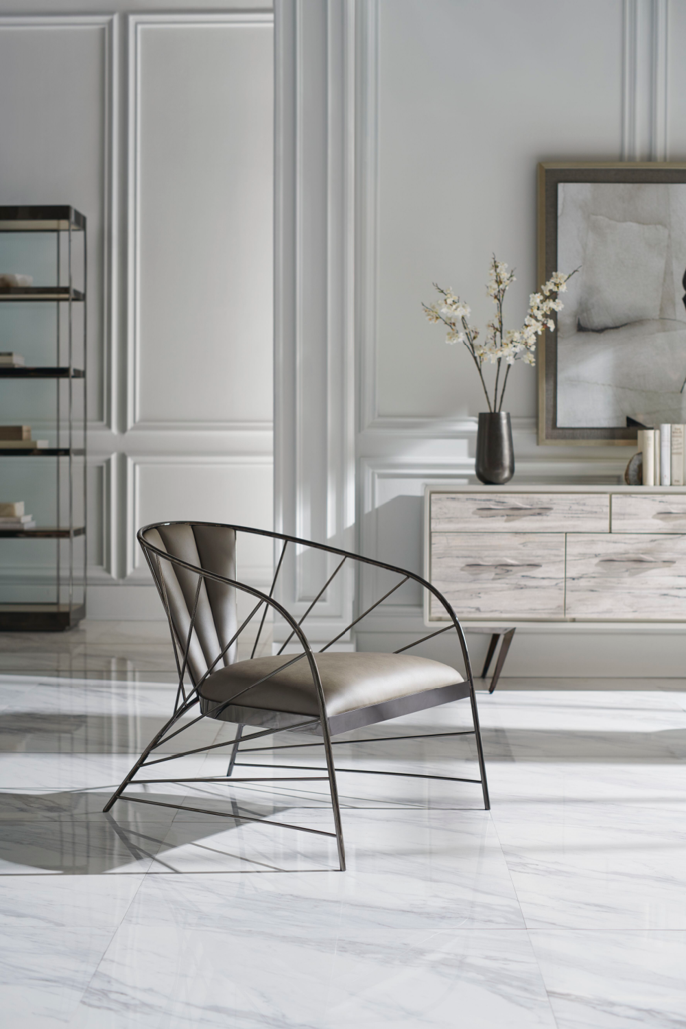 Bronze Framed Display Cabinet | Caracole Shelf Life | Caracole.eu.com