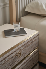 Gray Sandstone Nightstand | Caracole Bedrock | Oroa.com