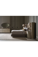 Curved Metallic Nightstand | Caracole Hang Around | Oroa.com
