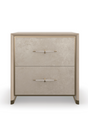 Beige 2-Drawer Nightstand | Caracole Hang Up | Oroa.com