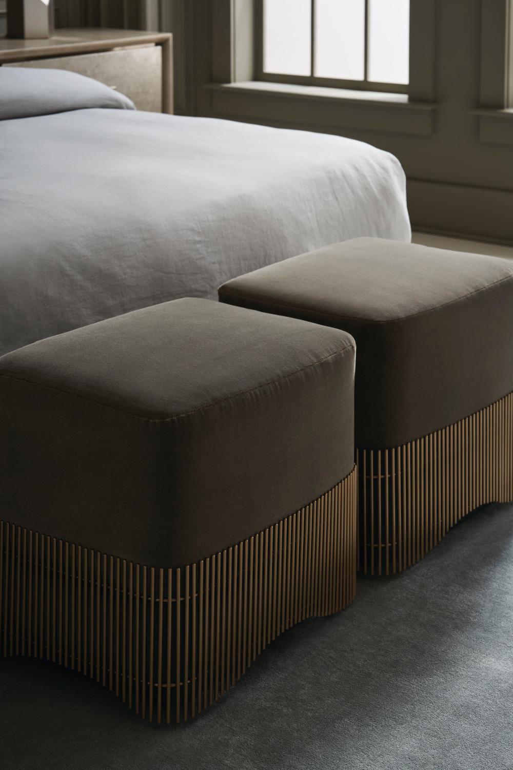 Moss Green Ottoman | Caracole Petit Four | Caracole.eu.com