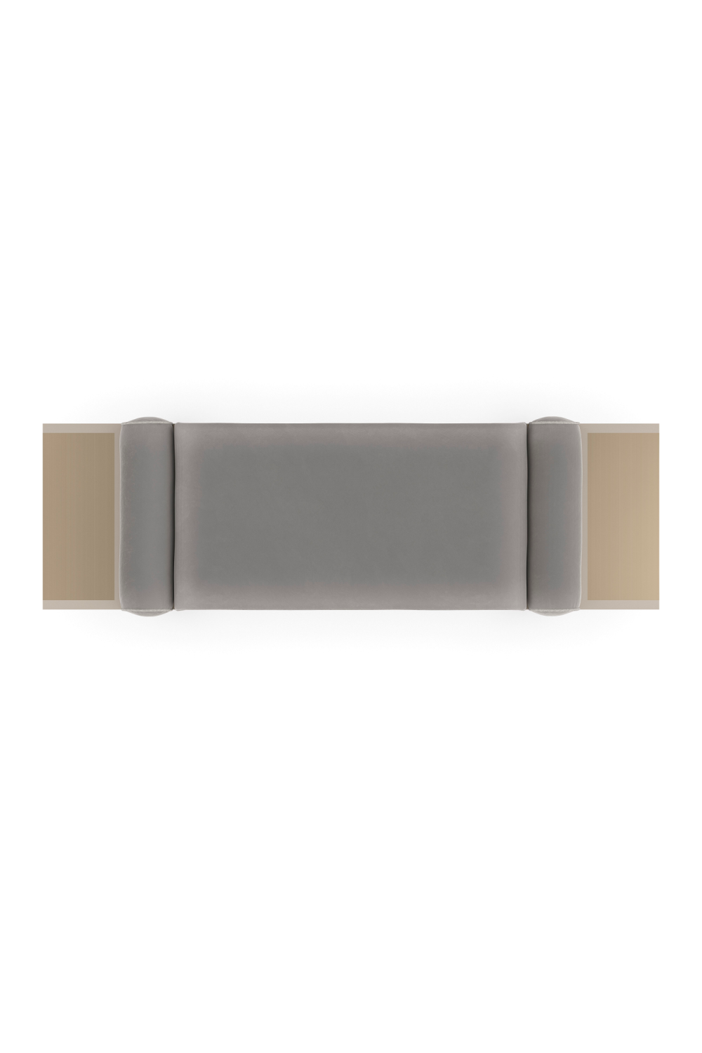 Gray Mohair Modern Bench | Caracole Roll Play | Caracole.eu.com