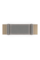 Gray Mohair Modern Bench | Caracole Roll Play | Caracole.eu.com