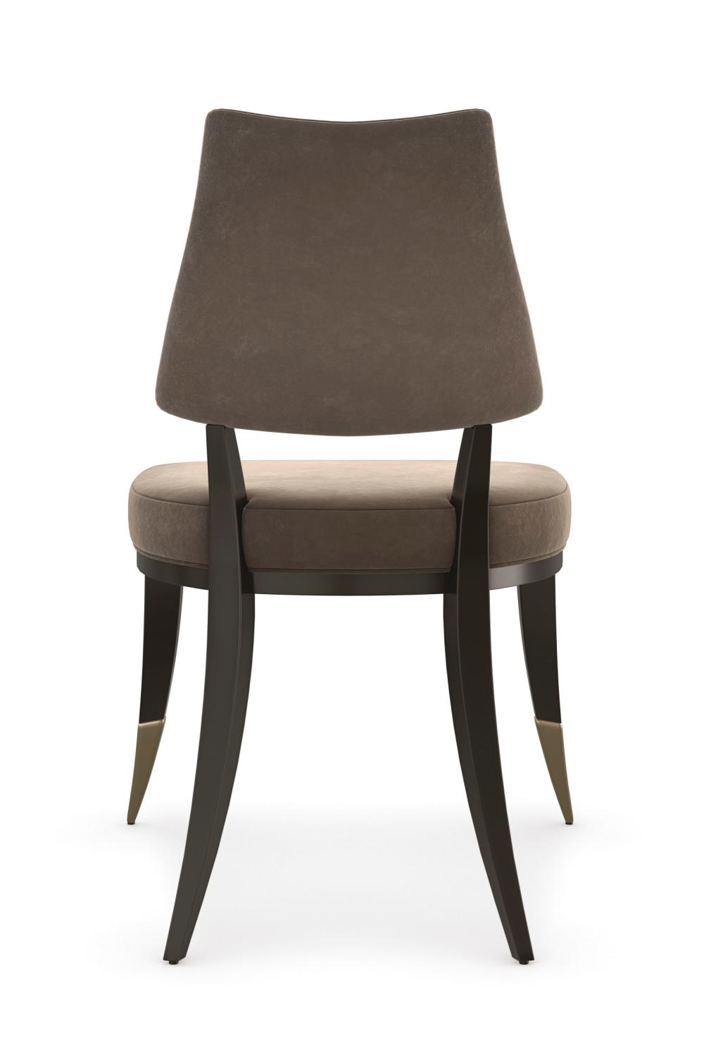 Taupe Velvet Dining Chair | Caracole Caress | Caracole.eu.com