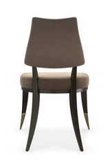 Taupe Velvet Dining Chair | Caracole Caress | Caracole.eu.com