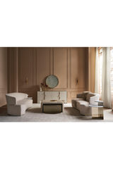 Gold Semi-Circle Cocktail Table | Caracole All Together | Caracole.eu.com