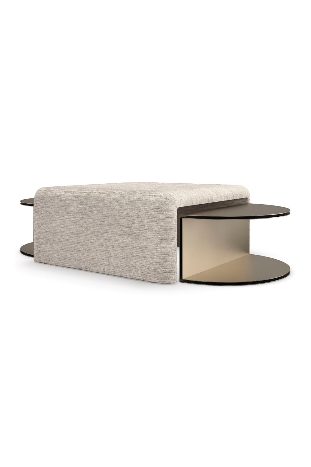 Gold Semi-Circle Cocktail Table | Caracole All Together | Caracole.eu.com