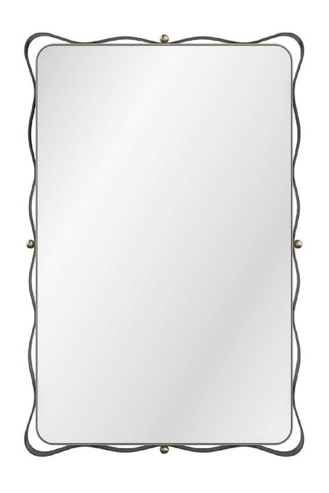 Bronze Ribbon Detail Mirror | Caracole Marseille | Caracole.eu.com