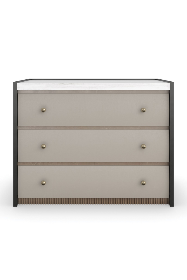 Burnished Adobe 3-Drawer Nightstand | Caracole Avignon | Caracole.eu.com
