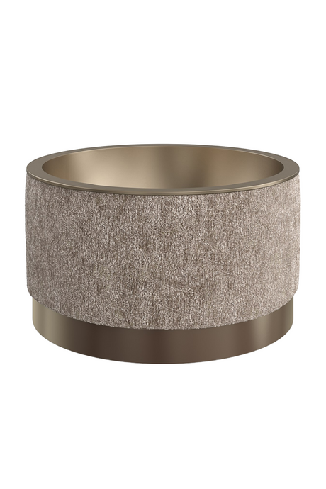 Round Chenille Storage Ottoman | Caracole Ritz | Caracole.eu.com