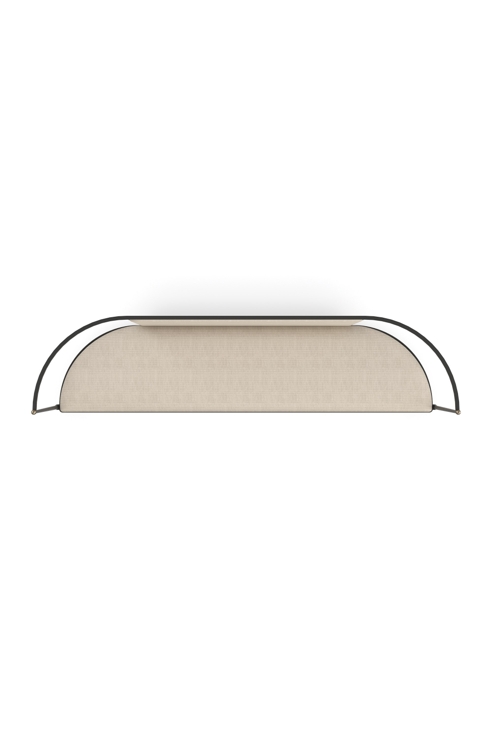 Metal Framed Wool Bench | Caracole Toulouse | Caracole.eu.com