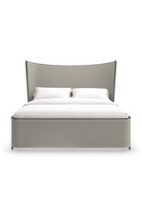 Gray Fabric Queen Bed | Caracole Provence | Caracole.eu.com