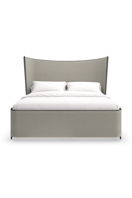Gray Fabric Queen Bed | Caracole Provence | Caracole.eu.com