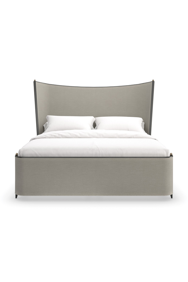 Gray Fabric Queen Bed | Caracole Provence | Caracole.eu.com