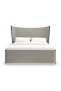Gray Fabric Queen Bed | Caracole Provence | Caracole.eu.com