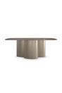 Gold 3-Column Base Dining Table | Caracole Aphelion 3 | Caracole.eu.com