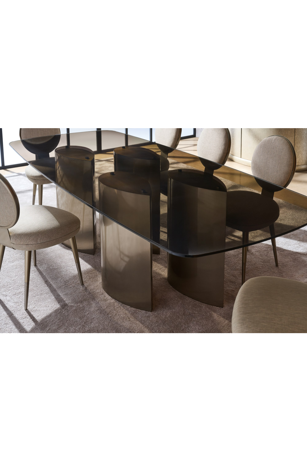 Beige Upholstered Dining Chair | Caracole Apollo | Caracole.eu.com