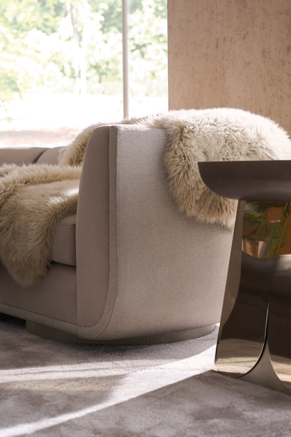 Square Mirror End Table | Caracole Zenith | Caracole.eu.com