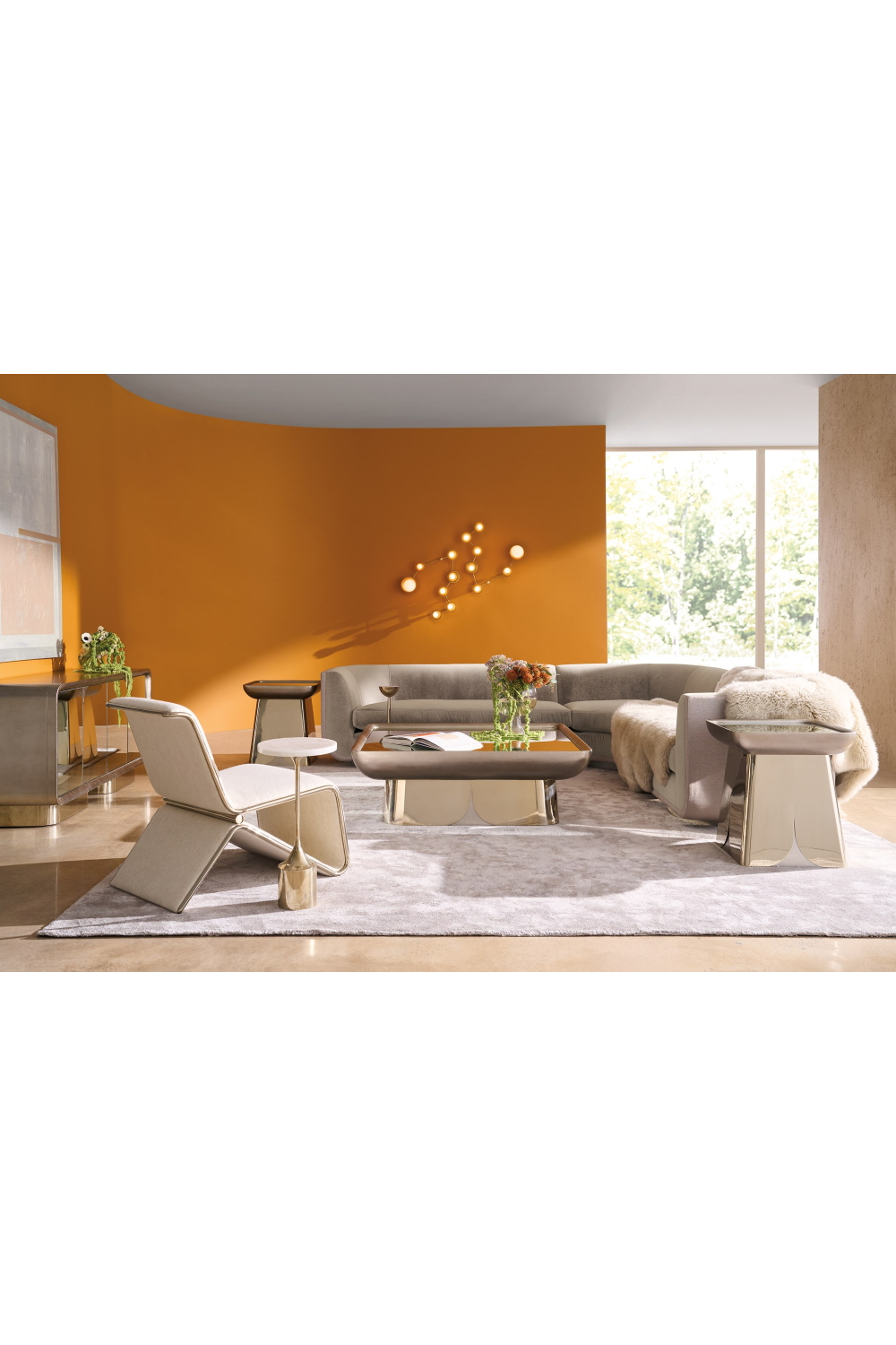 Square Mirror End Table | Caracole Zenith | Caracole.eu.com