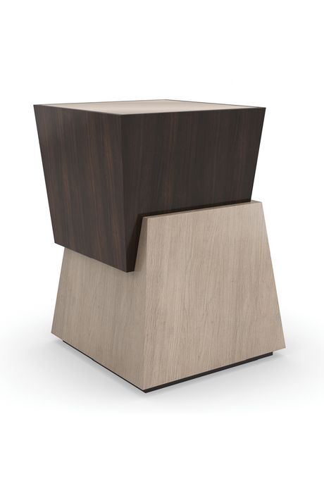 Two-Toned Cubist Side Table | Caracole Relativity | Caracole.eu.com