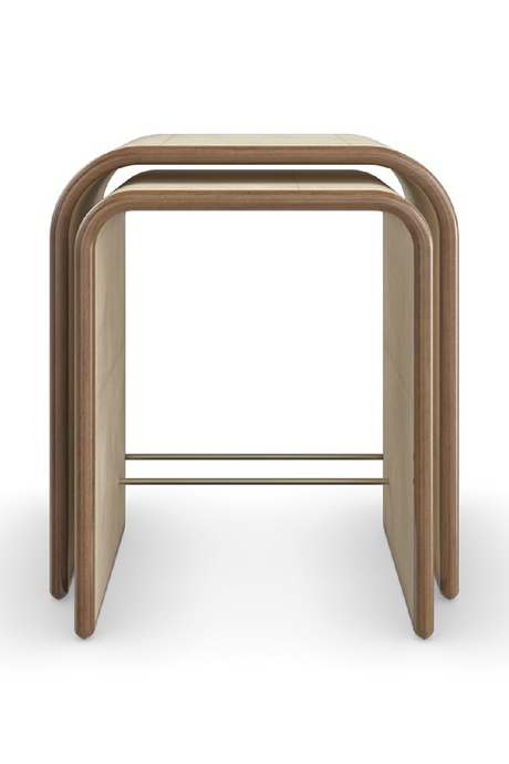 Ivory Parchment Nesting Tables (2) | Caracole Delano | Caracole.eu.com