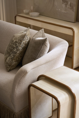 Ivory Parchment Nesting Tables (2) | Caracole Delano | Caracole.eu.com
