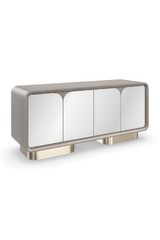 Mirrored 4-Door Media Unit | Caracole Aero | Caracole.eu.com